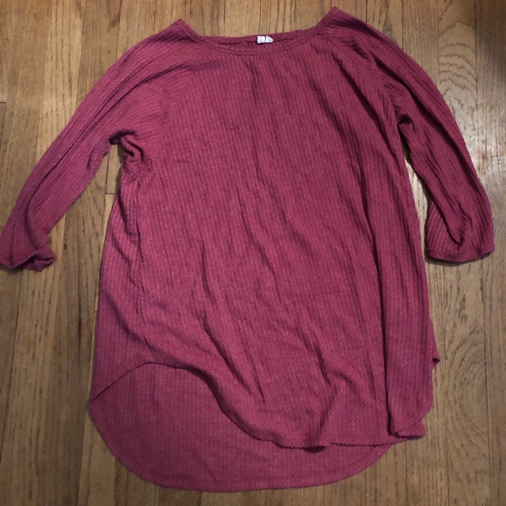 Anthropologie waffle shirt